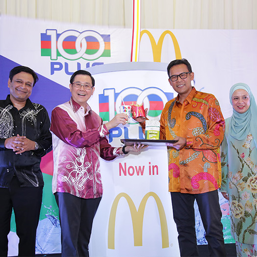 F&N and McDonald's® Malaysia Ink Marketing  Partnership To Serve 100Plus